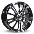 Rtx Alloy Wheel, Arsenic 16X7 4-100/114.3 40P C73.1 BLACK MACHINED 082660